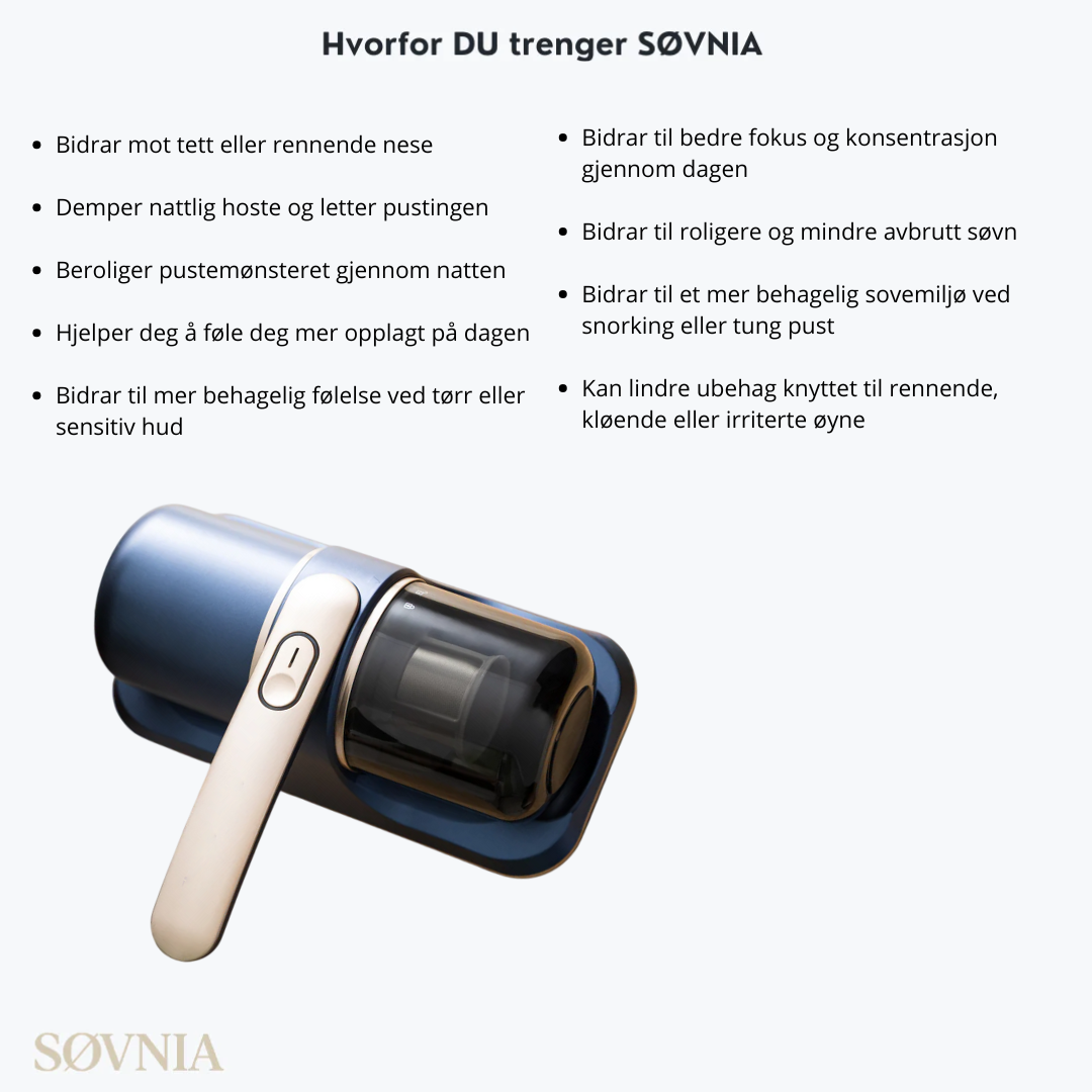 SØVNIA Støvmiddfjerner